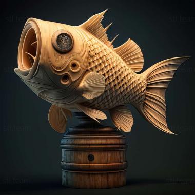 3D model Telescope fish fish (STL)